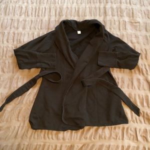 Maternity Shawl Collar Sweatshirt Cardigan